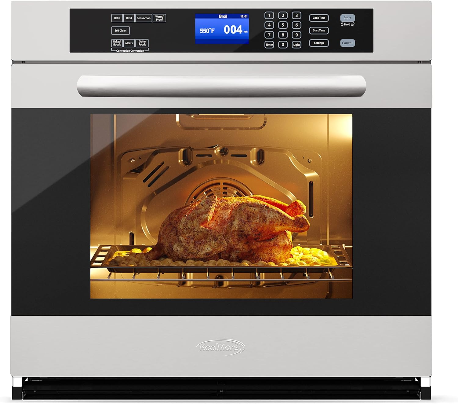 KoolMore 30-Inch Electric Wall Oven with Rapid Convection