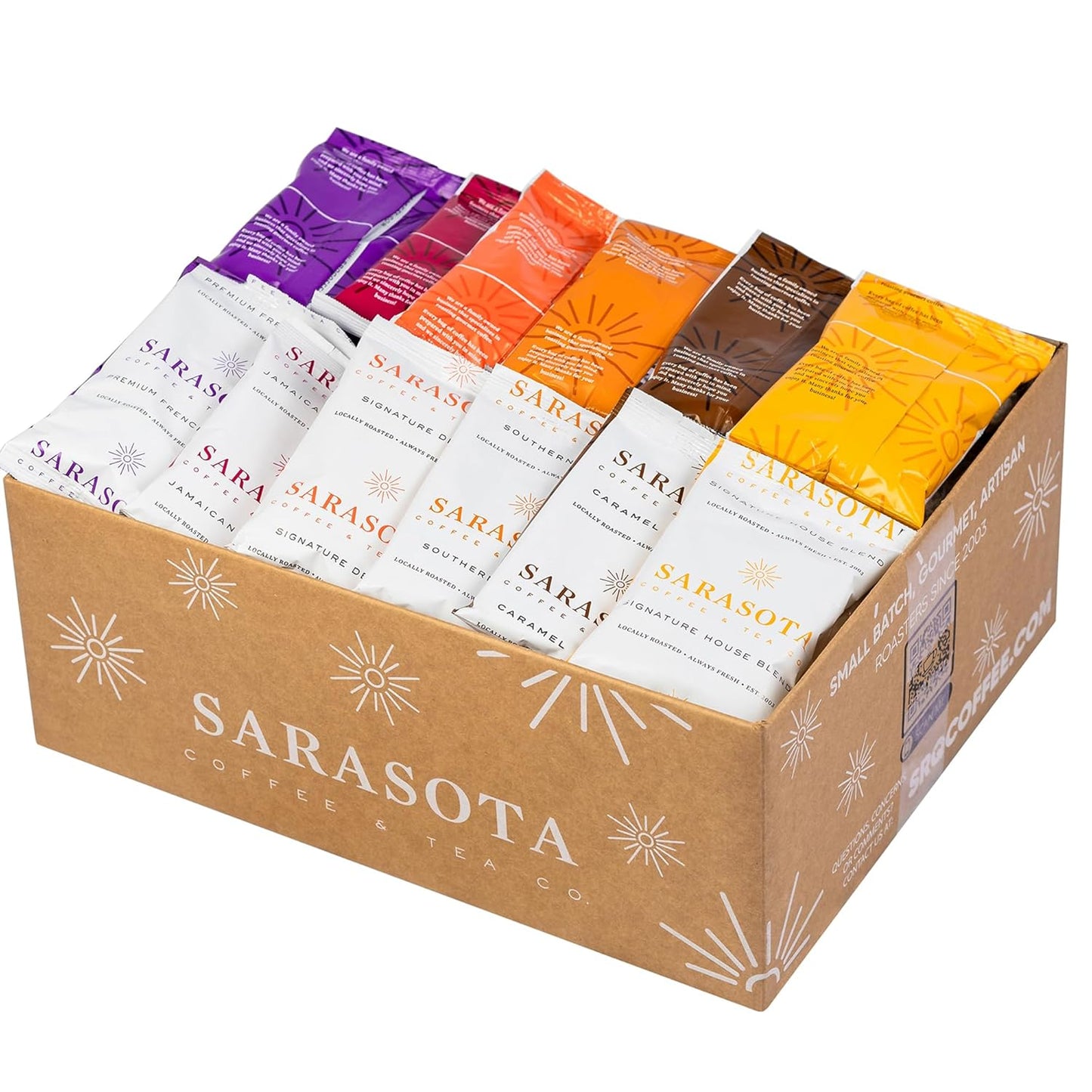 Ground Coffee Gift Set Sampler Pack for Gourmet Lovers