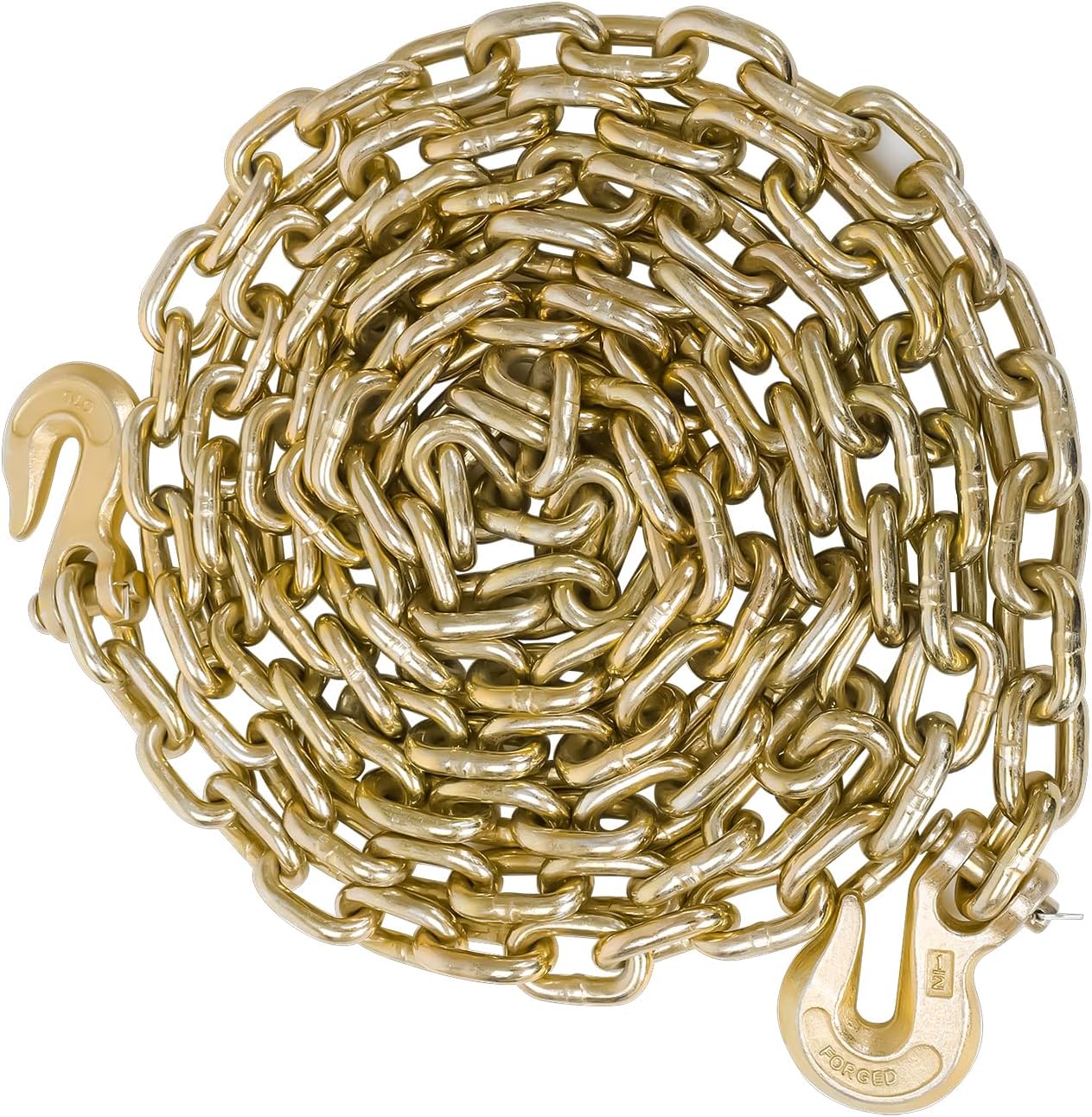 1/2in X 20ft G70 Steel Tie Down Binder Chain for Heavy Duty Use