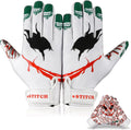 Football Gloves Jester Face Receiver Gloves - Sticky Silicone Grip