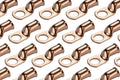 25 Pack Bare Copper Battery Cable Ends 1/0 AWG 1/2ft Hole - Heavy Duty