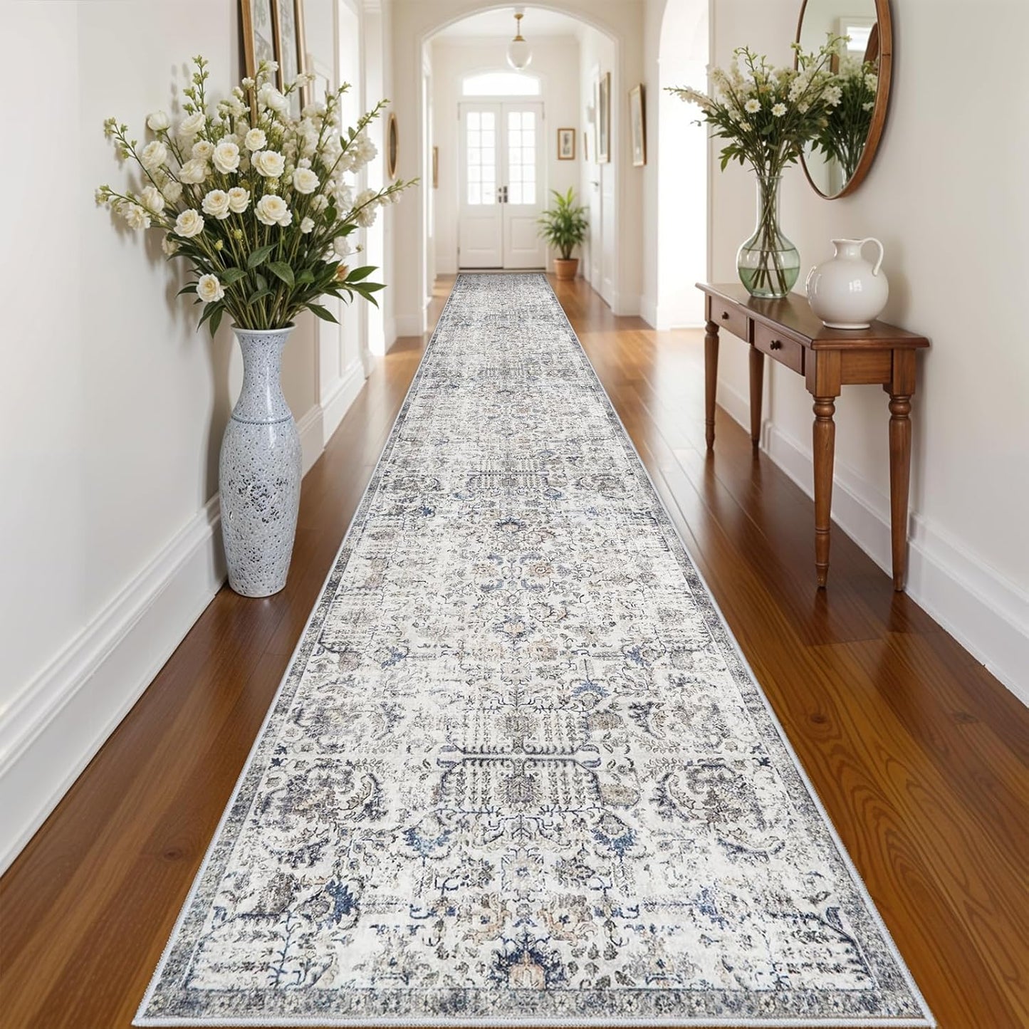 3x20 Washable Hallway Runner Rug - Ultra-Soft Non Slip Mat