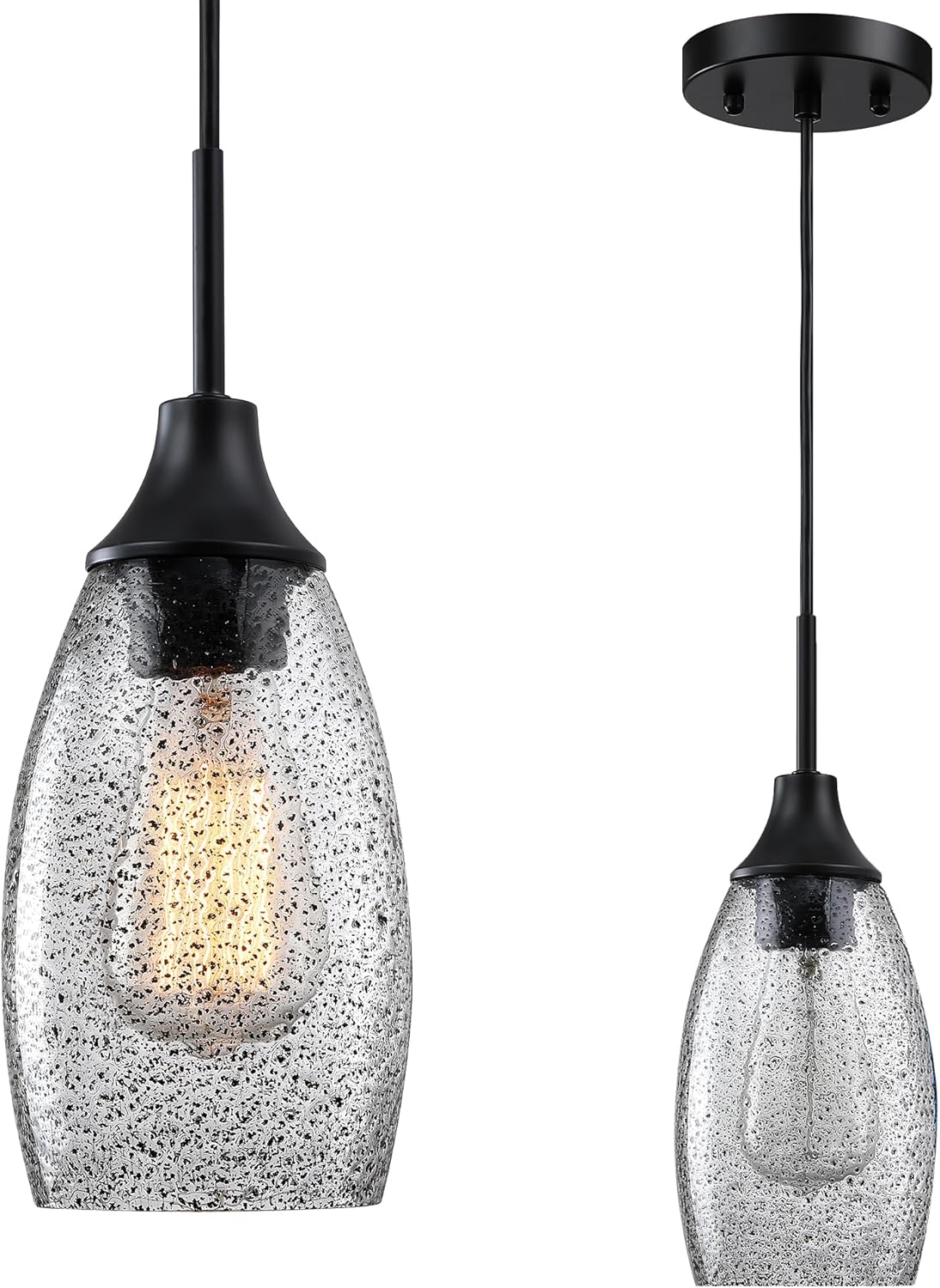 Mini Glass Pendant Light with Adjustable Cord for Stylish Spaces