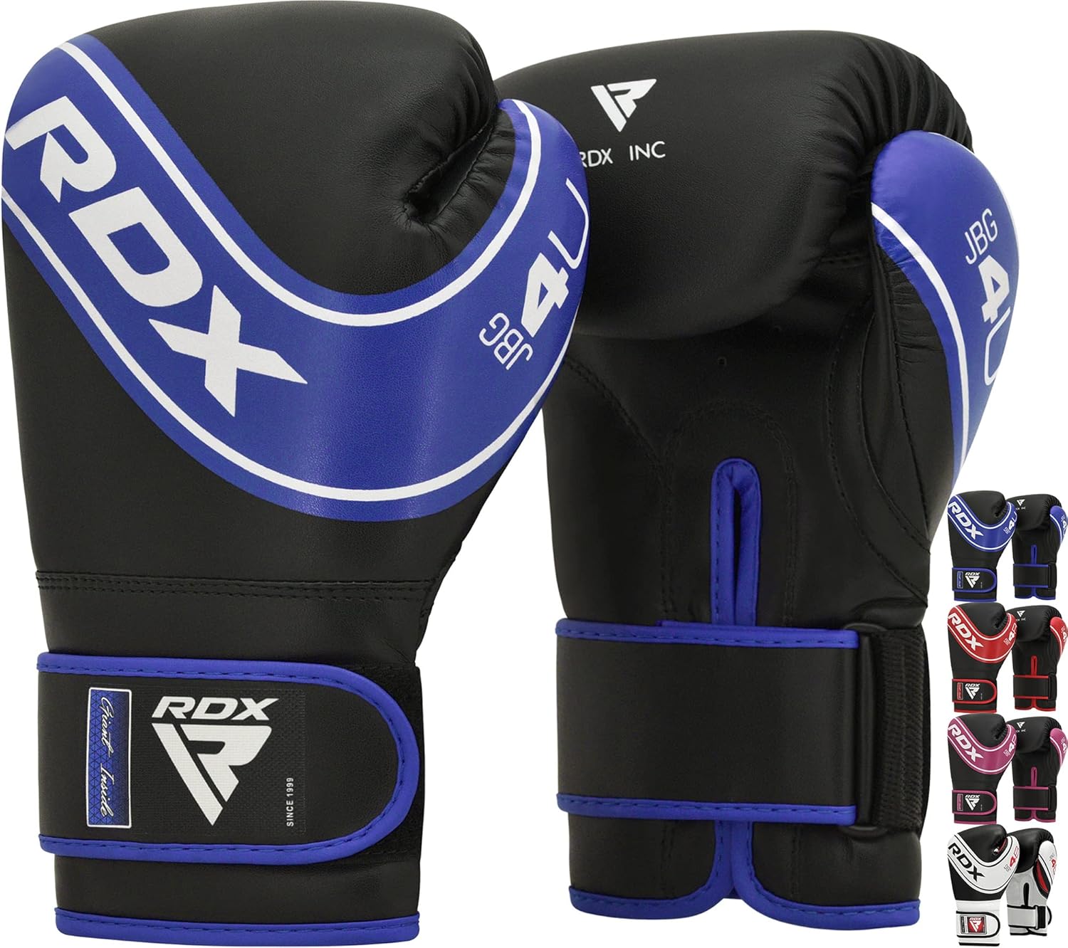 RDX Junior Boxing Gloves, 6oz/4oz, Ventilated Palm, Maya Hide - Youth Punching Power