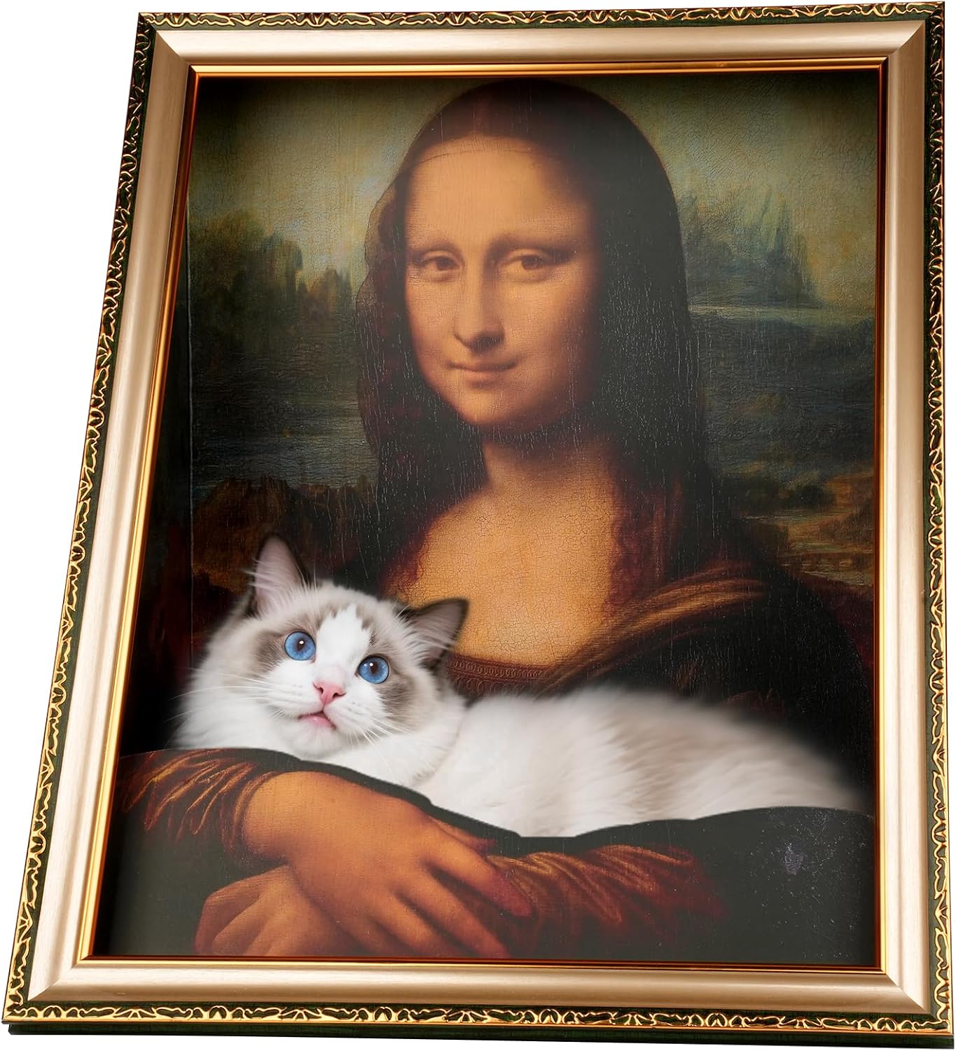 Mona Lisa Cat Bed - 3-in-1 Artistic Cat Furniture for Cats