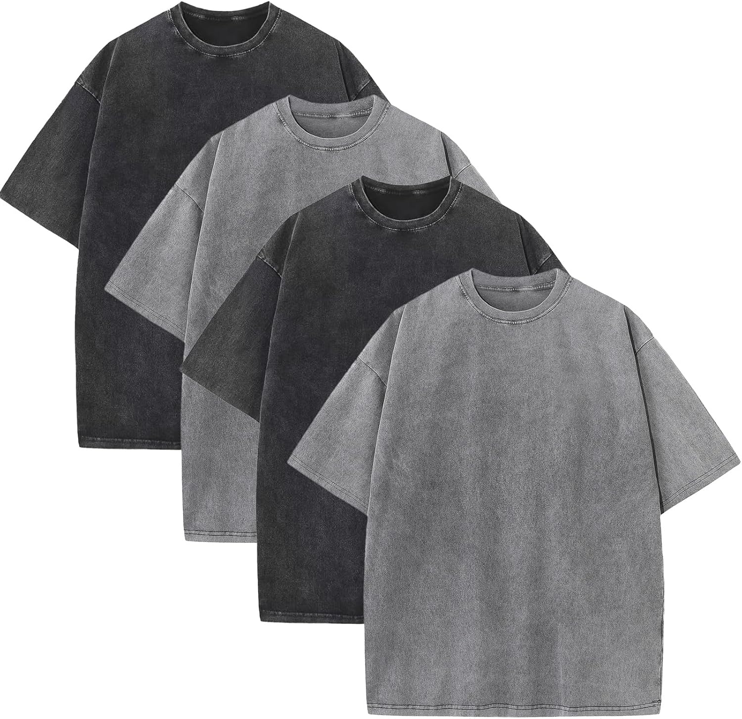 KEEPSHOWING Mens Oversized T Shirts for Casual Streetwear Style