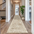 Long Hallway Runner Rug 2x12 ft - Low Pile Washable Runner