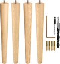 Premium Ash Wood Furniture Legs Full Install Kit - Stylish, Easy Fit