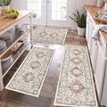 Pauwer Kitchen Rugs Sets of 3 Non Slip Washable Floor Mats