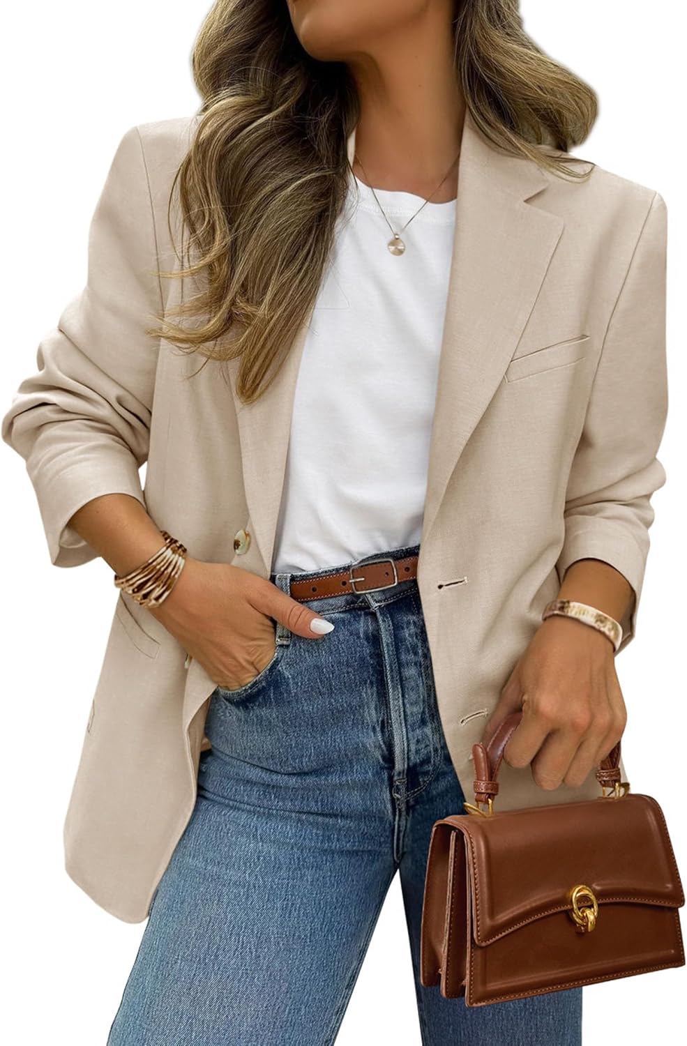 PRETTYGARDEN Blazers for Women Business Casual with Pockets