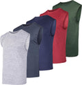 Men's Dry-Fit Muscle Tank 3 & 5 Pack - Performance Fit (S-5XLT)