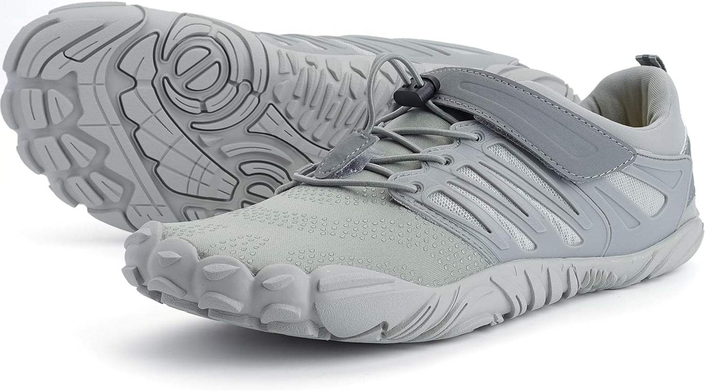 WHITIN Men's Minimalist Trail Runner with Wide Toe Box Comfort