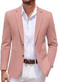COOFANDY Men's Casual Knit Blazer Two Button Lightweight (Style 3CTK)