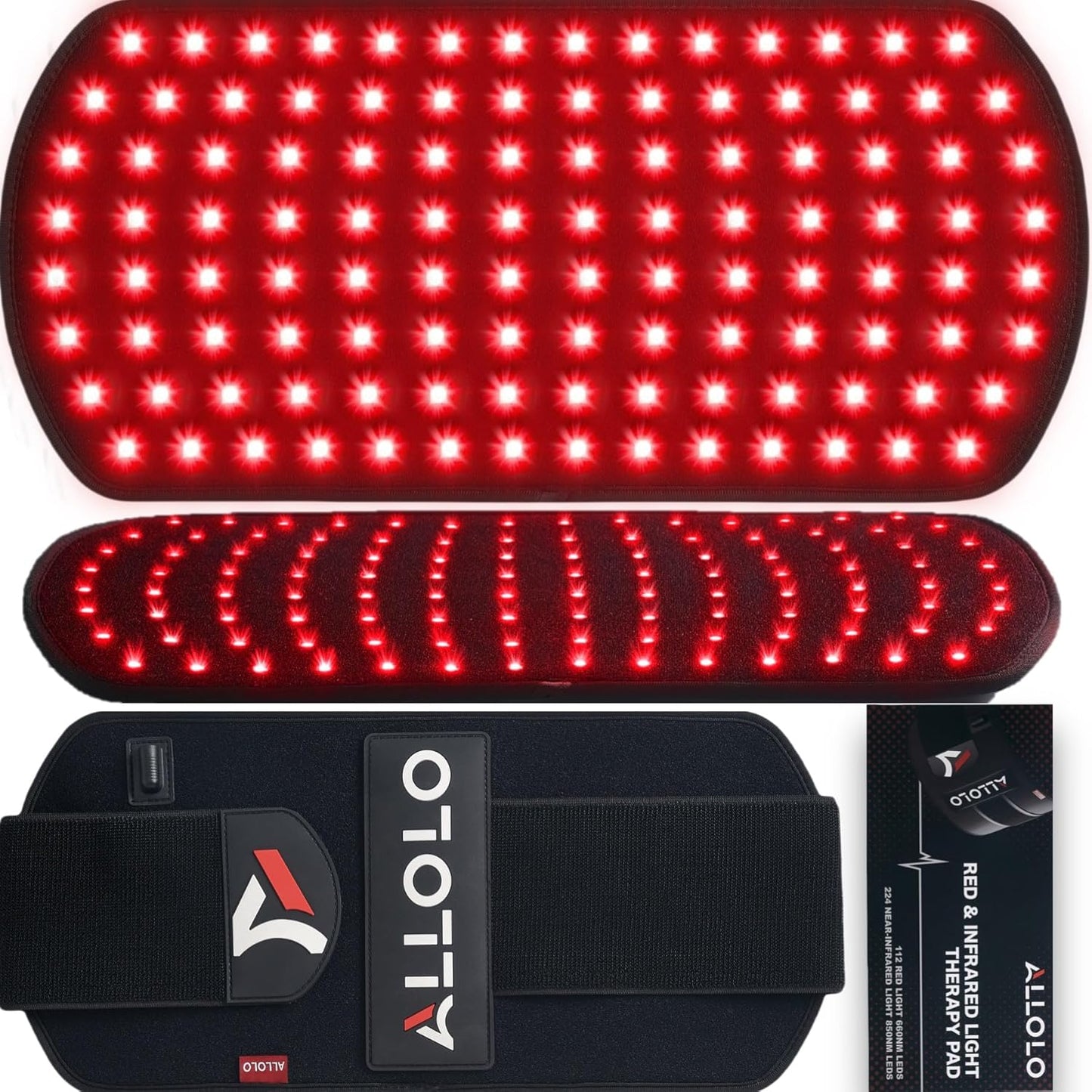 ALLOLO Red Light Therapy Belt for Pain Relief and Recovery