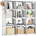 Mavivegue Book Shelf 12 Cube Storage Organizer - Spacious Closet