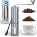 Portable Stainless Steel Coffee Grinder - Adjustable Coarseness