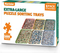16.9 in x 12 in Extra-Large Puzzle Sorting Trays 6 Pack - Stackable