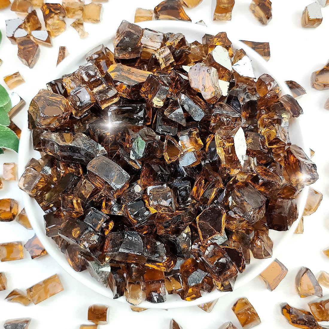 High Reflective Fire Glass for Propane Fire Pit - 20 lbs