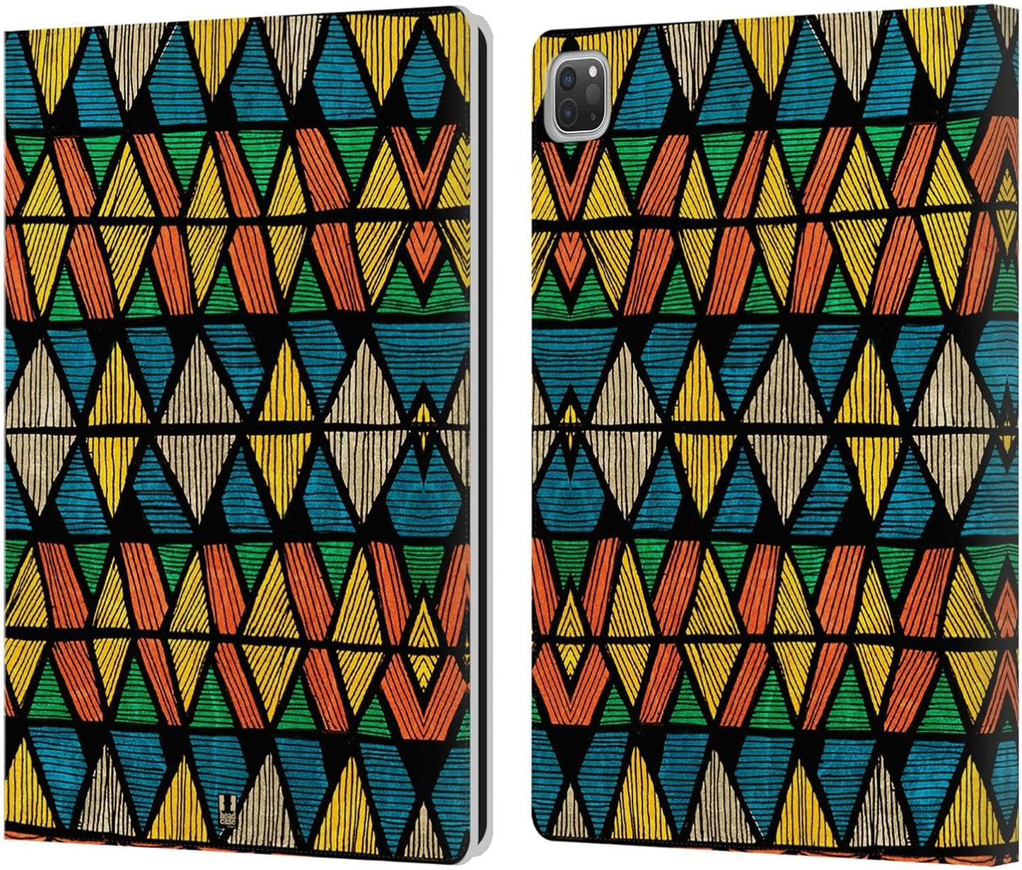 Aztec Print Leather Wallet Case for iPad Pro 12.9 2020/2021/2022