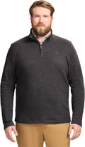 Mens Big and Tall Thermosoft Quarter Zip Sweater Fleece Pullover