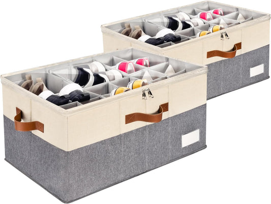 Adjustable Shoe Organizer for Closet - Space Saving Storage