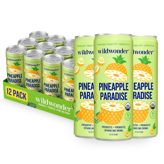 Wildwonder Sparkling Probiotic Drink for Gut Health & Immunity