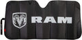 RAM Logo Black Matte Windshield Sunshade - Compact Protection