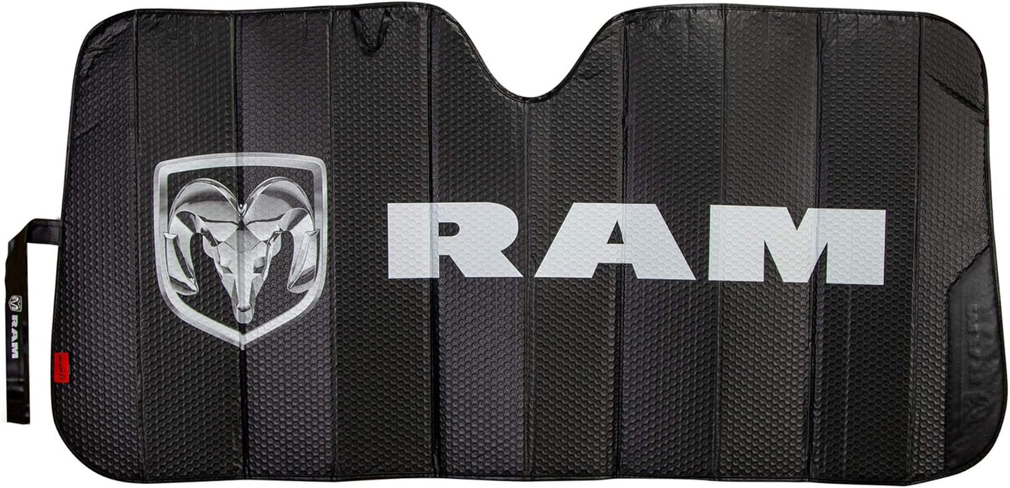 Plasticolor RAM Logo Black Matte Finish Windshield Sunshade