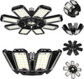 LED Garage Lights Bulb 8 Panels 2 Pack - Ultra Bright 180W 6500K