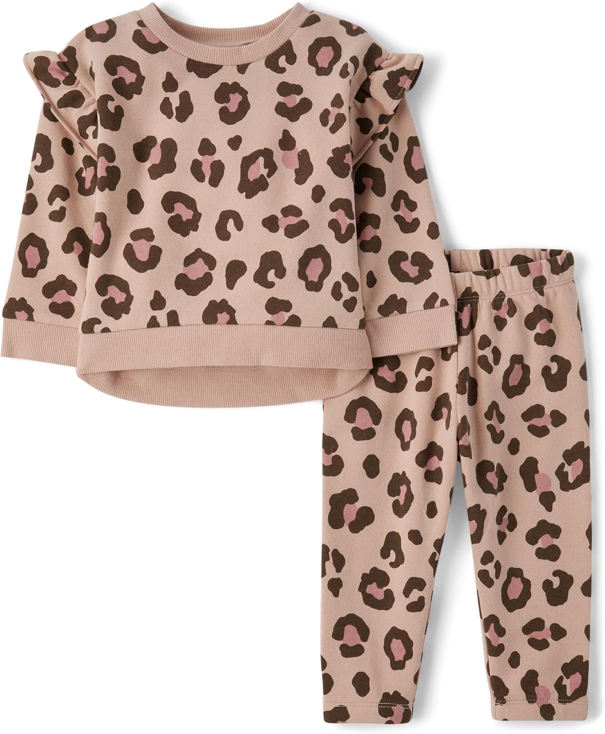 The Children's Place Baby-Girls Active Shirt and Pant Outfit