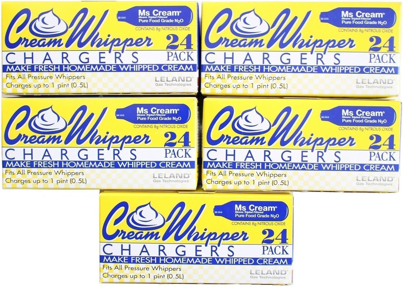 Leland 120 Pack N2O Chargers for Delicious Whipped Cream