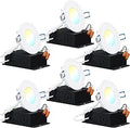 3 in Ultra Thin LED Recessed Ceiling Light 6 Pack - Selectable CCT