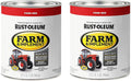 Rust-Oleum Farm & Implement Enamel Paint Quart 2-Pack - Ford Red