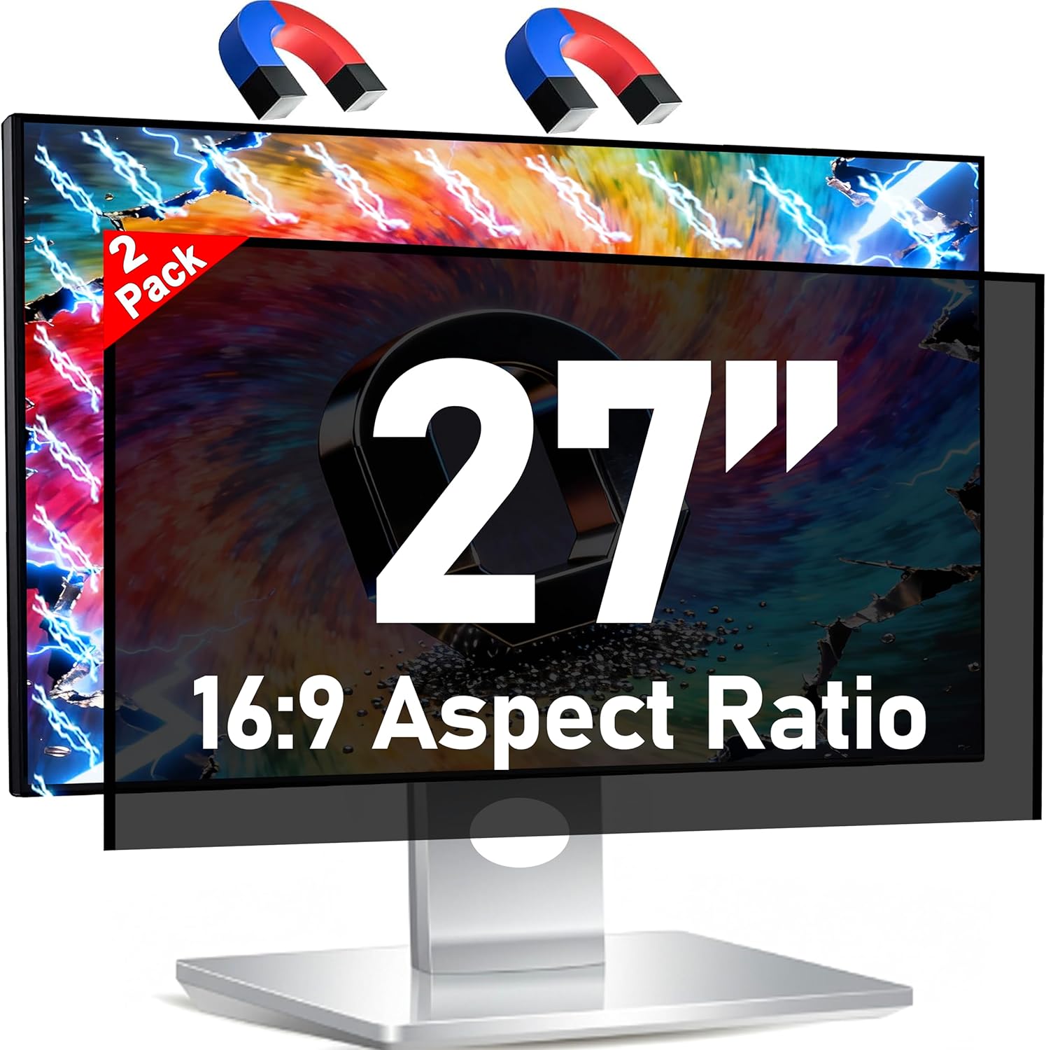 Magnetic Easy To Install Computer Privacy Screen for 27 Inch