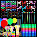 168PCs Glow Party Supplies Neon Set - Bulk Light Up Party Favors