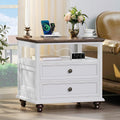 Farmhouse Nightstand with Charging Station by Joaxswe