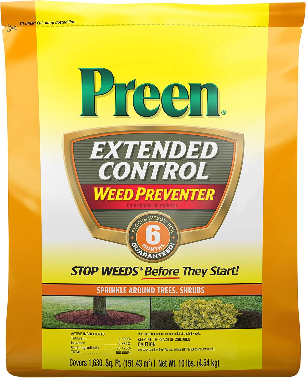 Preen Extended Control Weed Preventer - Effective 6 Month Solution