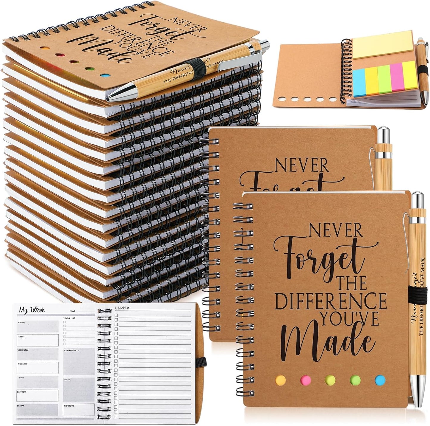 20 Sets Inspirational Medical Assistant Week Notebooks for Gifts