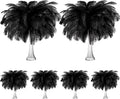 Tigeen 200 Pcs Ostrich Feathers Bulk 12-14 in Plumes - Elegant Event