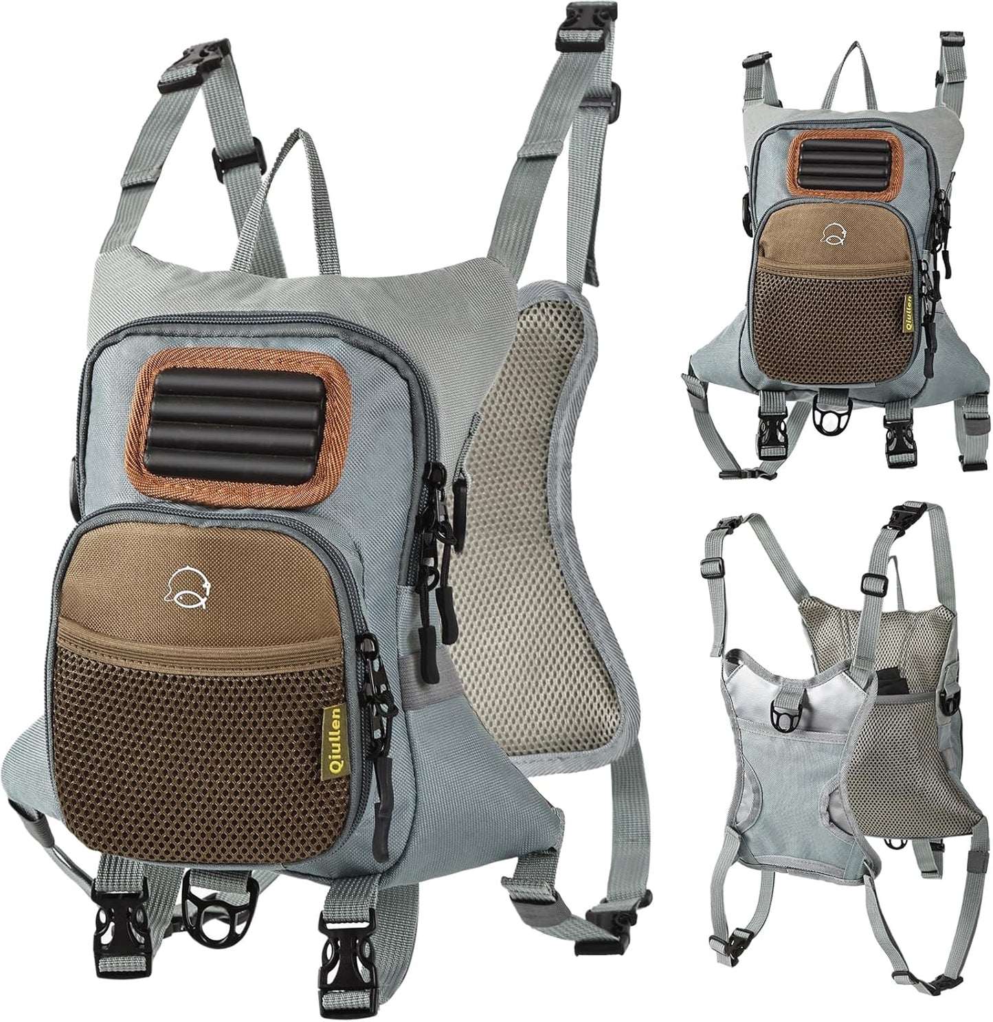 Waterproof Fly Fishing Chest Pack with Hard Bottom Work Station