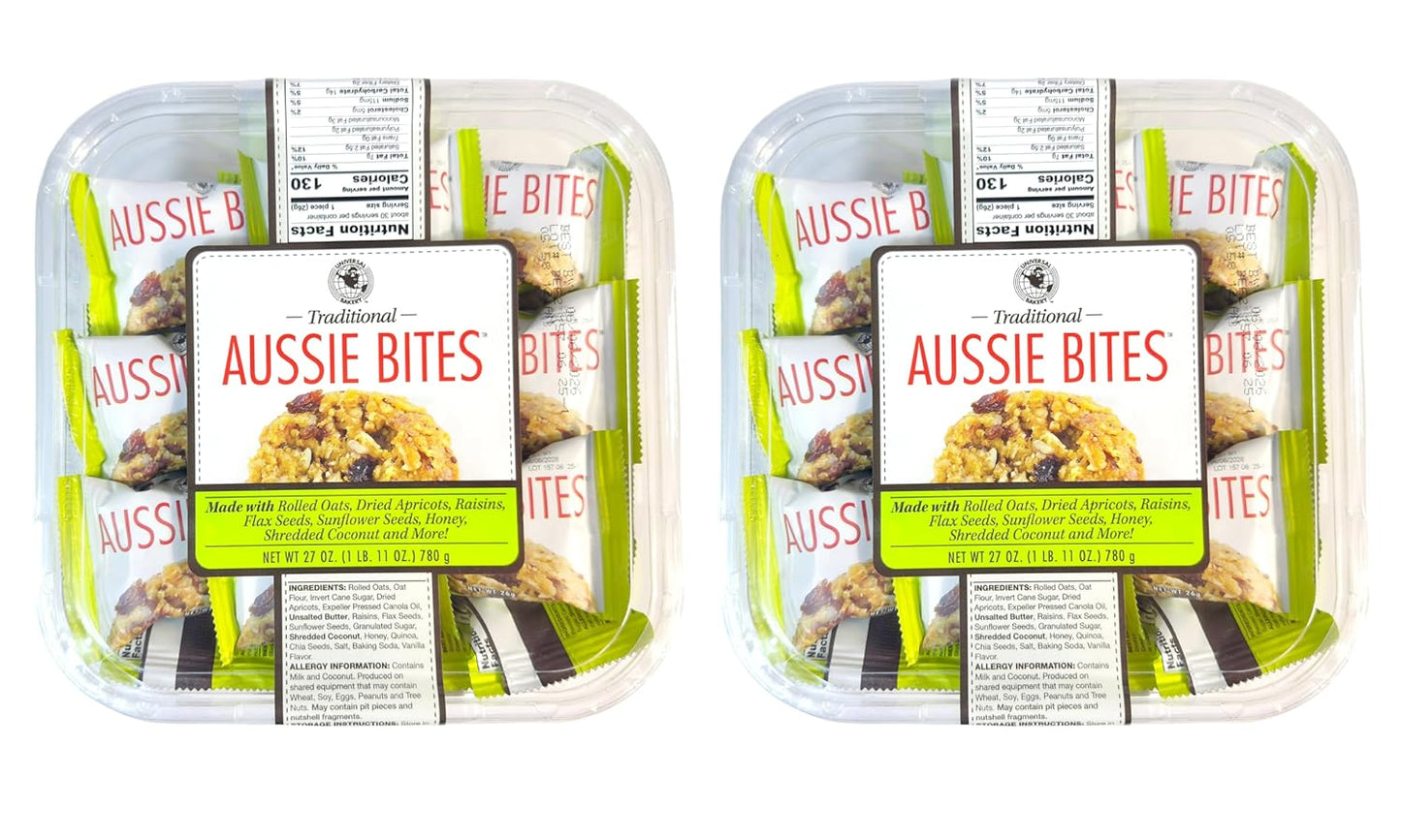 Traditional Aussie Bites Individually Wrapped Oatmeal Cookies