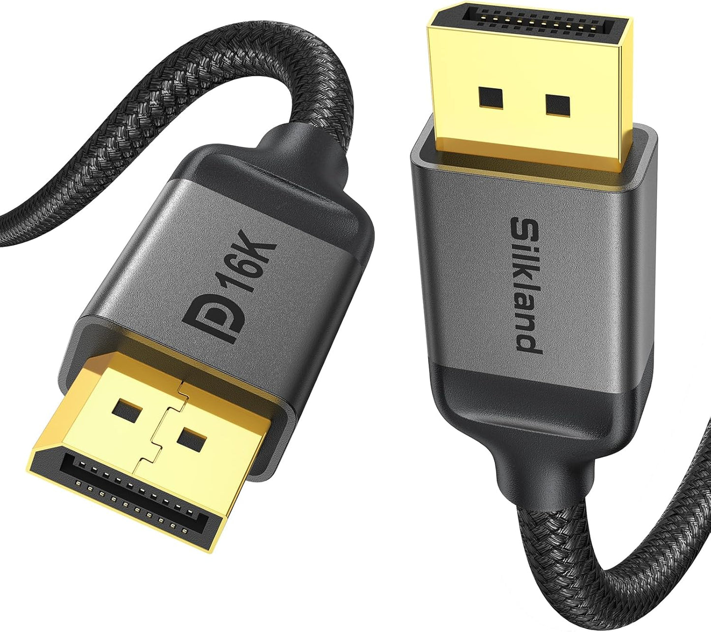 Silkland 16K DisplayPort 2.1 Cable 25FT for Ultimate Gaming