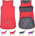 Dog Coat Waterproof Winter Jacket with Pocket - Warm Fleece Lining