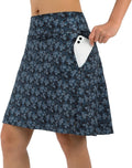 Women's 20in Tennis Skort with High Waist and Zipper Pockets