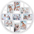 9-Opening Circular Collage Picture Frame 22.05 in - Modern 4x6 Photo