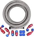 EVIL ENERGY 10AN Fuel Line Kit, AN10 Braided Nylon Hose - Durable Fuel