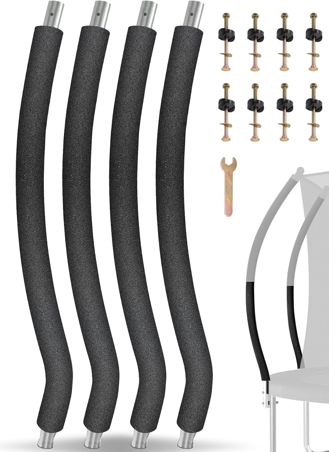 Trampoline Poles Replacement for Jumpzylla - Durable & Safe