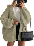 PRETTYGARDEN Oversized Cardigan Sweater - Lightweight Fall Lantern
