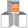 Menu Covers 8.5 x 14 in 30 Pack - Professional Double Stitched Sleeves