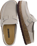 Cushionaire Women's Leather Cork Footbed Clog - Soft Support